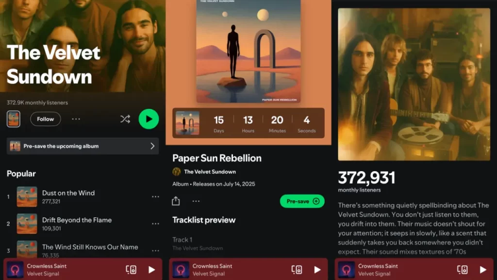 NOTICIAS DA SEMANA - THE VELVET SUNDOWN - IA