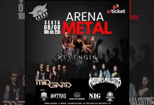Metal autoral brasileiro - Galeria do Rock evento - Arena Galeria shows - Motores Malditos banda - Revengin Dark Dogma - Midgard Verdugos