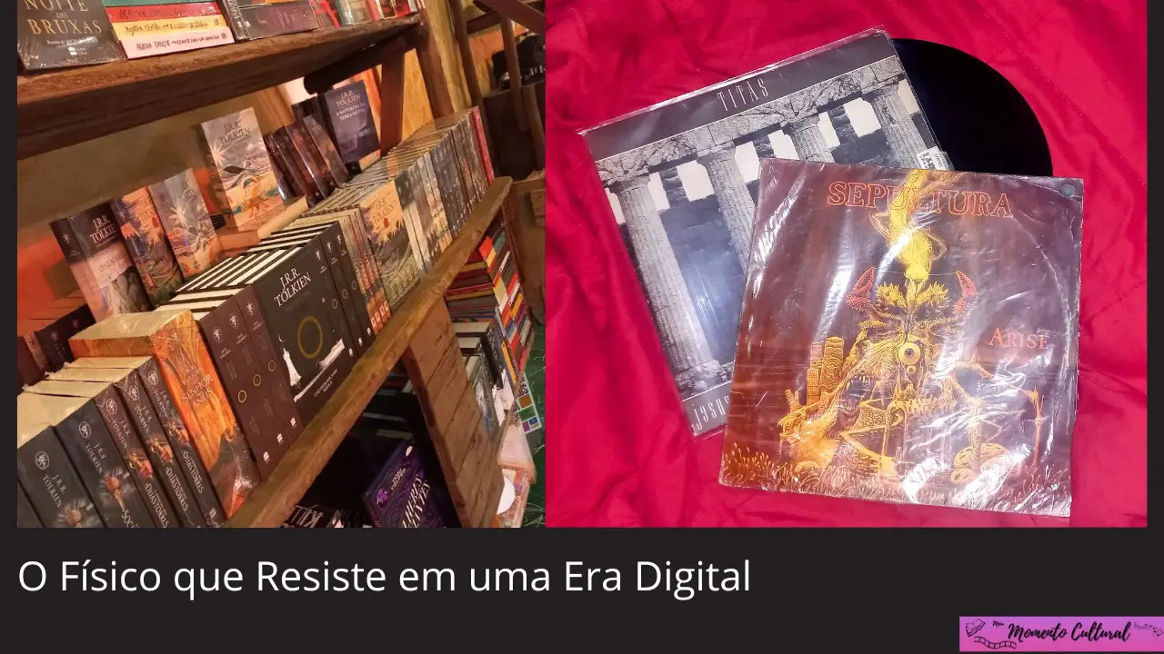 livros impressos - discos de vinil